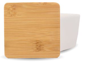 8 Oz. Luxury Natural 2 Wick Soy Wax Candle w/Bamboo Lid