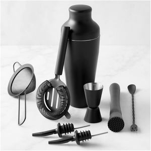 8 Piece Stainless Steel Cocktail Shaker Bar Set