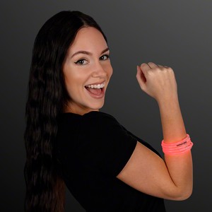 8" Red Glow Bracelets - PRINTED