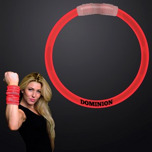 8" Red Glow Bracelets - PRINTED