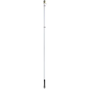 8' Silver Aluminum Display Pole