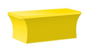 8-ft. Stretch Table Cover Front Print ONLY (with Stock Fabric Color)