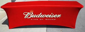 8-ft. Stretch Table Cover Front Print ONLY (with Stock Fabric Color)