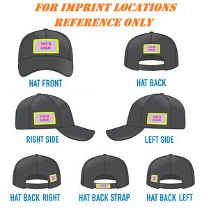 80/20 Cotton/ Polyester Full Color Caps w/ Sandwich visor