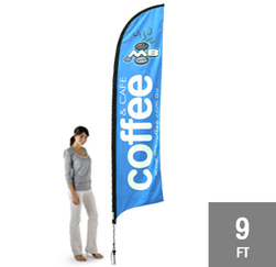 9' Feather Flag Single Sided