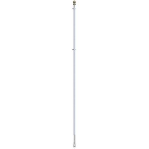 9' x 1" White Aluminum Rotating Pole