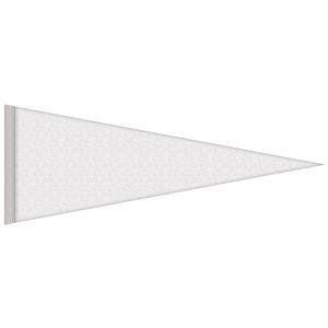 9" x 24" Digitally Printed Single Sided Custom Felt Pennant