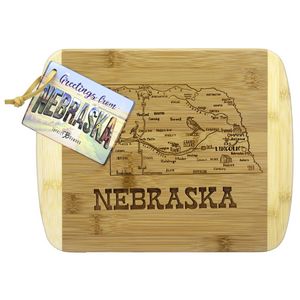 A Slice of Life Nebraska Serving & Cutting Board
