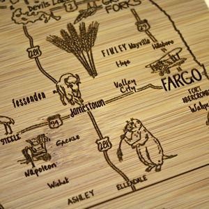 A Slice of Life North Dakota Serving & Cutting Board