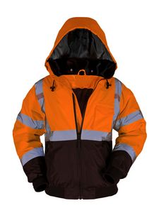 ANSI Class 3 Black Bottom Bomber Jacket