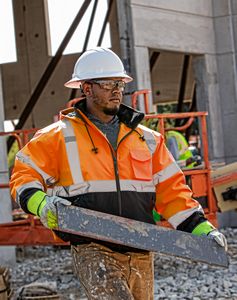 ANSI Class 3 Black Bottom Bomber Jacket