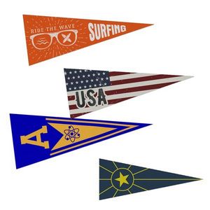 Active Lifestyle Pennants - Full Color/Bleed (10"x 25")