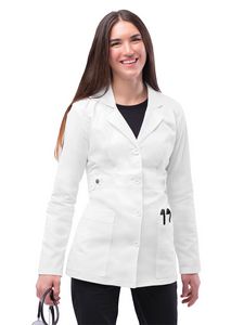 Adar - Pop-Stretch - Women's Two-Pocket Tab-Waist 28" Lab Coat