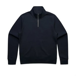 Adult Wo's Stencil Half Zip Crewneck Sweater