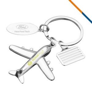 Airplane Tag Keychain