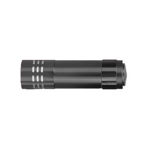 Aluminum 9 LED Flashlight w/ Strap