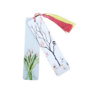 Aluminum Metal Bookmark with Tassel