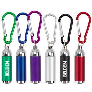 Aluminum Telescopic LED Keychain w/ Carabiner