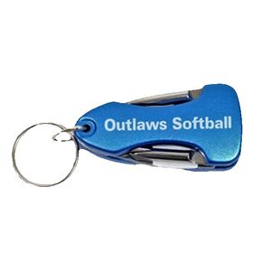 Anodized Multitool Keychain w/LED Light