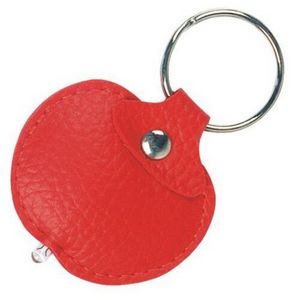 Apple PU Leather LED Keychain