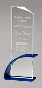 Arial Glass Award-Blue