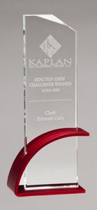 Arial Glass Award-Red