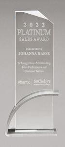 Arial Glass Award-Silver