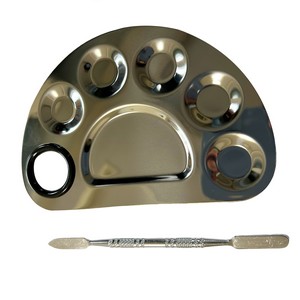 Artist Mixing Palette With Spatula