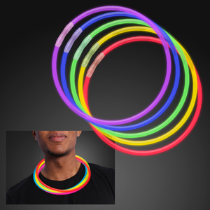 Assorted Color 22" Glow Necklaces - BLANK