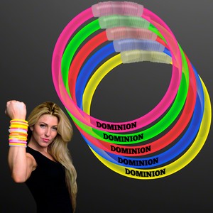 Assorted Color 8" Glow Bracelets - PRINTED