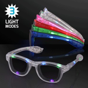 Assorted Cool Shades LED Party Glasses - PRINTED