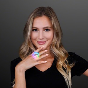 Aurora Lights Crystal Star Ring - PRINTED