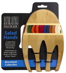 BaltiqueÂ® Marrakesh Birch & Bamboo Salad Hands