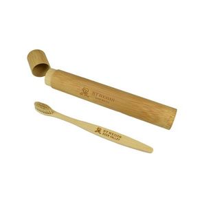 Bamboo Toothbrush w/Bamboo Case