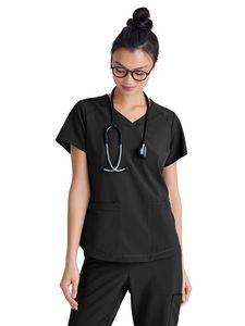 Barco - Grey's Anatomy Evolve - Women's Two Pocket Piped V-Neck Rhythm Top