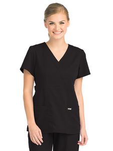 Barco - Grey's Anatomy - Women's Three Pocket Mock Wrap Riley Top