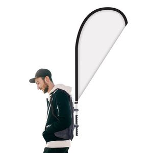 Basic Single Reverse Teardrop Style Backpack Flag Kit