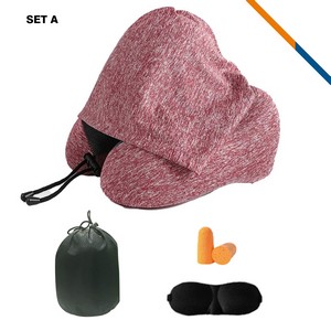 Bline Hooded U-Shaped Neck Pillow