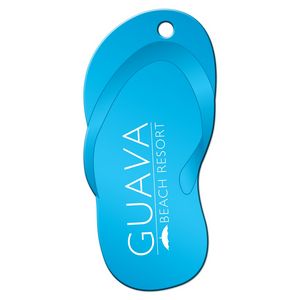 Blue Flip Flop Shaped Luggage Tag