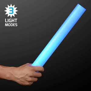 Blue Light Up Foam Sticks 16" Cheer Sticks - PRINTED