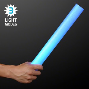 Blue Light Up Foam Sticks 16" Cheer Sticks - PRINTED