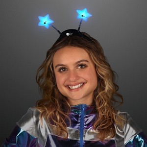 Blue Star Light Up Head Boppers - PRINTED