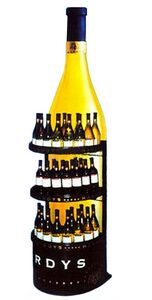 Bottle Shaped Beverage Display