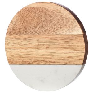 Bottle-opening Wooden and Marble Coasters