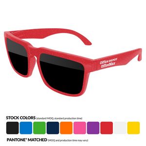 Bpa Free Heat Sunglasses W/ 1 Color Temple Imprint
