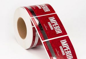 Bright Silver Metallic Roll Label (4"x7")