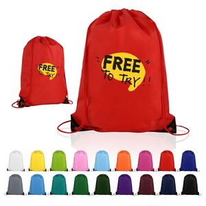 Budget Custom Drawstring Bag with Reinforced Corners