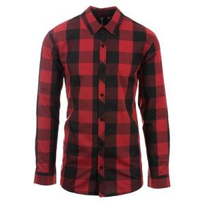 BurnsideÂ® Men's Long Sleeve American Buffalo Plaid
