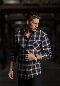 BurnsideÂ® Men's Traditional One Pocket Plaid Flannel