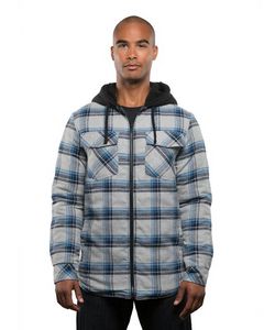 BurnsideÂ® Quilted Hooded Flannel Jacket